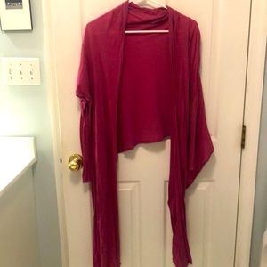 Fuchsia Wrap Cardigan